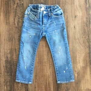 Peek Distressed splatter Blue Jeans for Kids